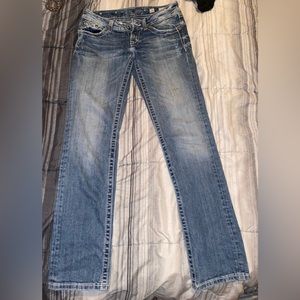 Womens Miss Me Jeans Size 26 Straight Leg